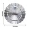 SILVER 6 Plastic 13" Sunray Round CHARGER PLATES Scalloped Rim